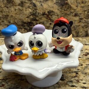 Disney Mini Character Figurine Set - White, Blue, Purple, Yellow, Red, Black